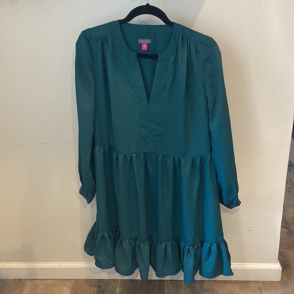 Vince Camuto Fall Forward Dress Deep Forest Size Small